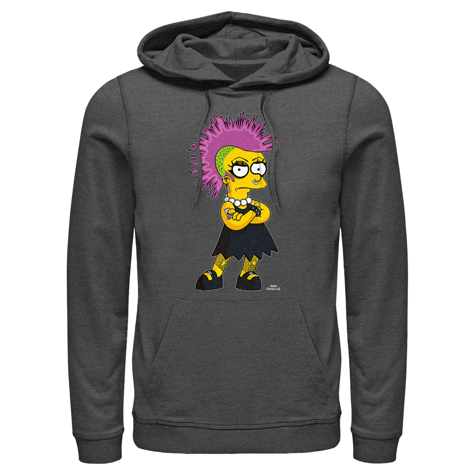 Men’S The Simpsons Punk Lisa Pull Over Hoodie