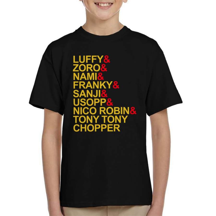 One Piece Character List Kid’s T-shirt
