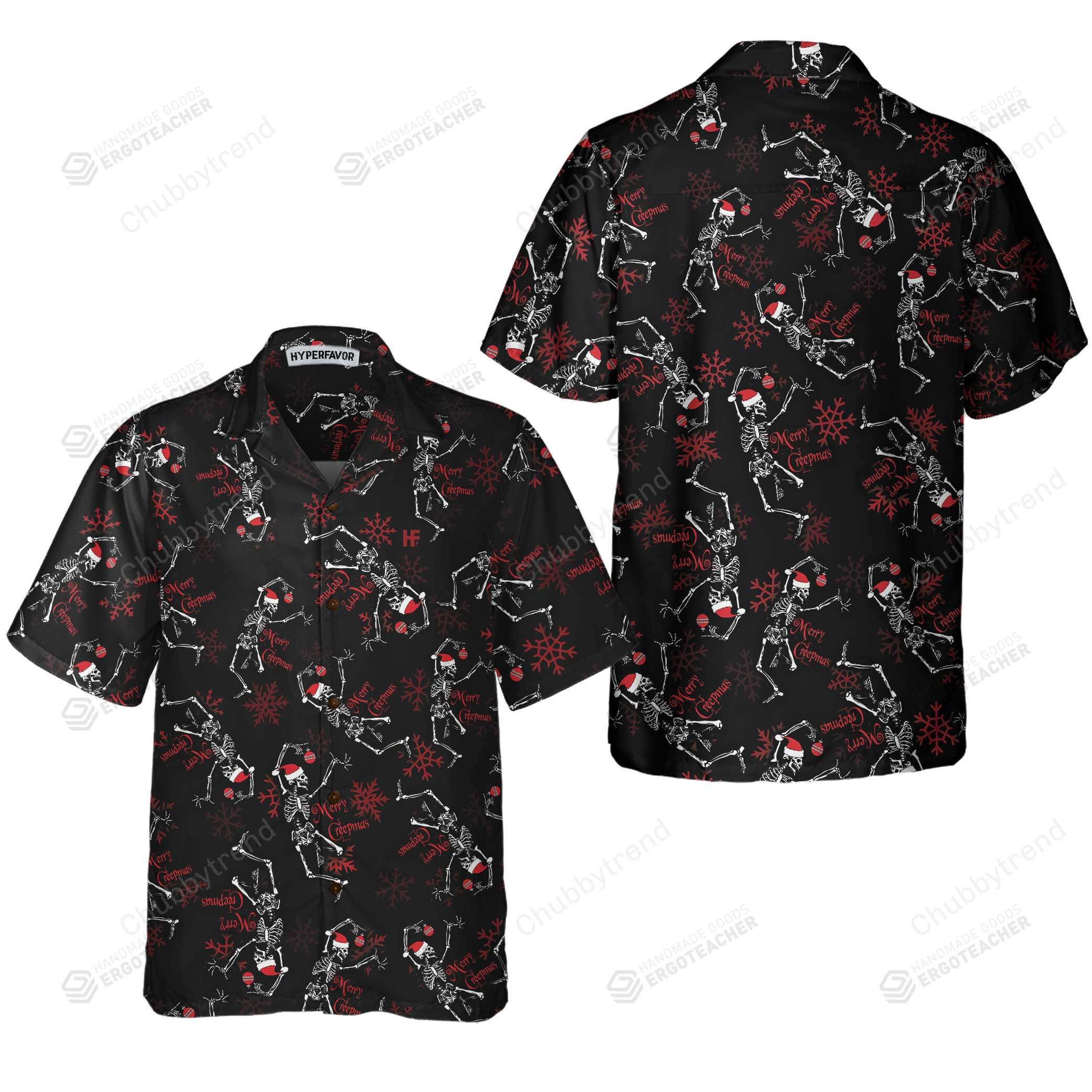 Skeleton Dancing Christmas Hawaii Shirt Ha7875