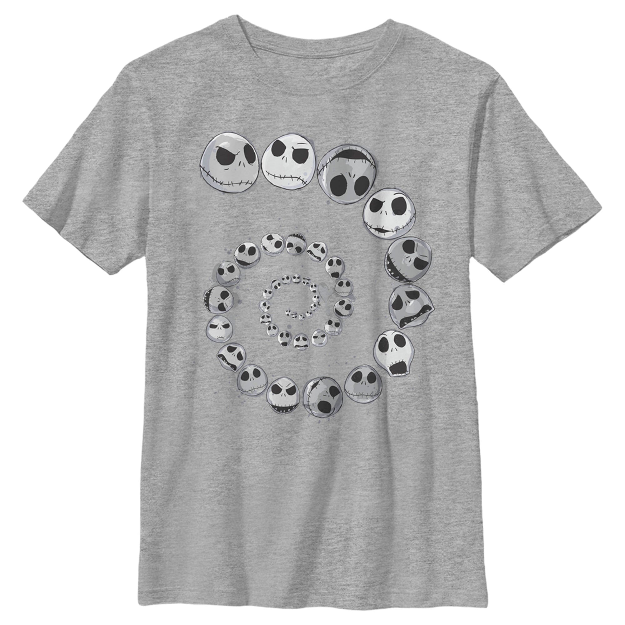 Boy’S The Nightmare Before Christmas Spiral Facial Expressions And Moods Of Jack T-Shirt