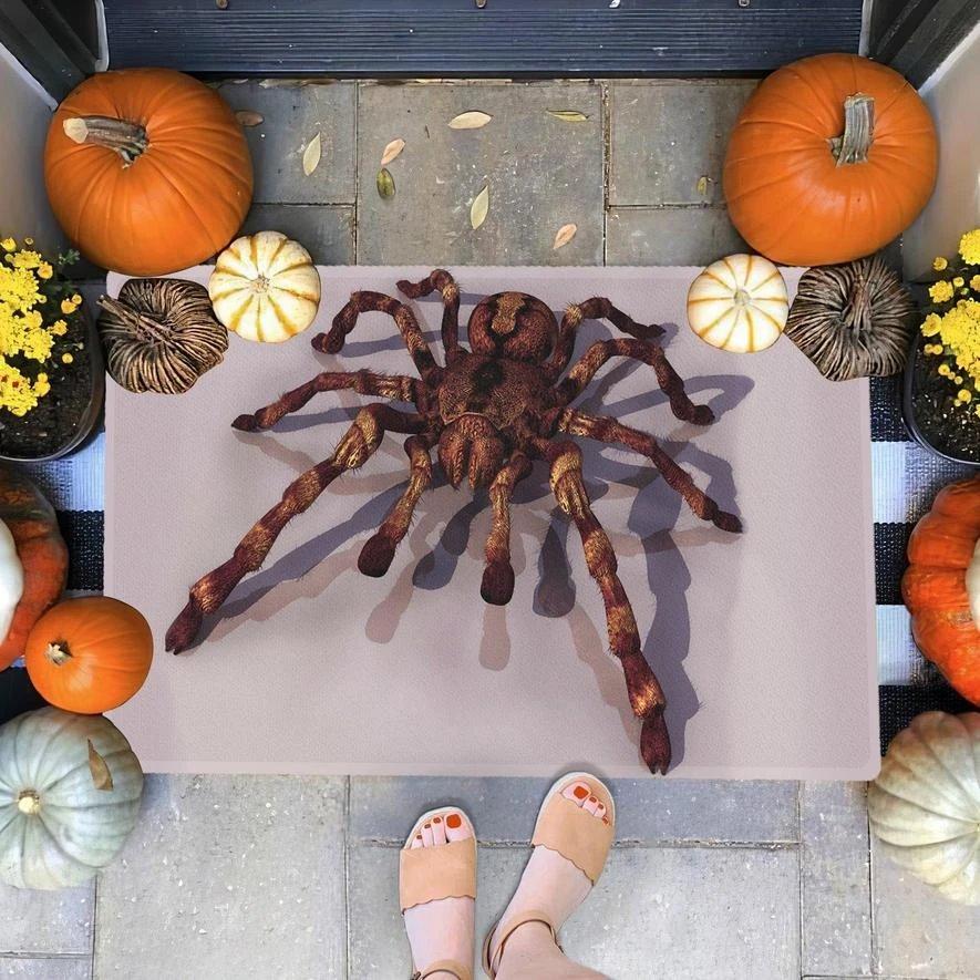 Halloween Spider 3D Funny Indoor And Outdoor Doormat Warm House Gift Birthday Gift For Friend Family