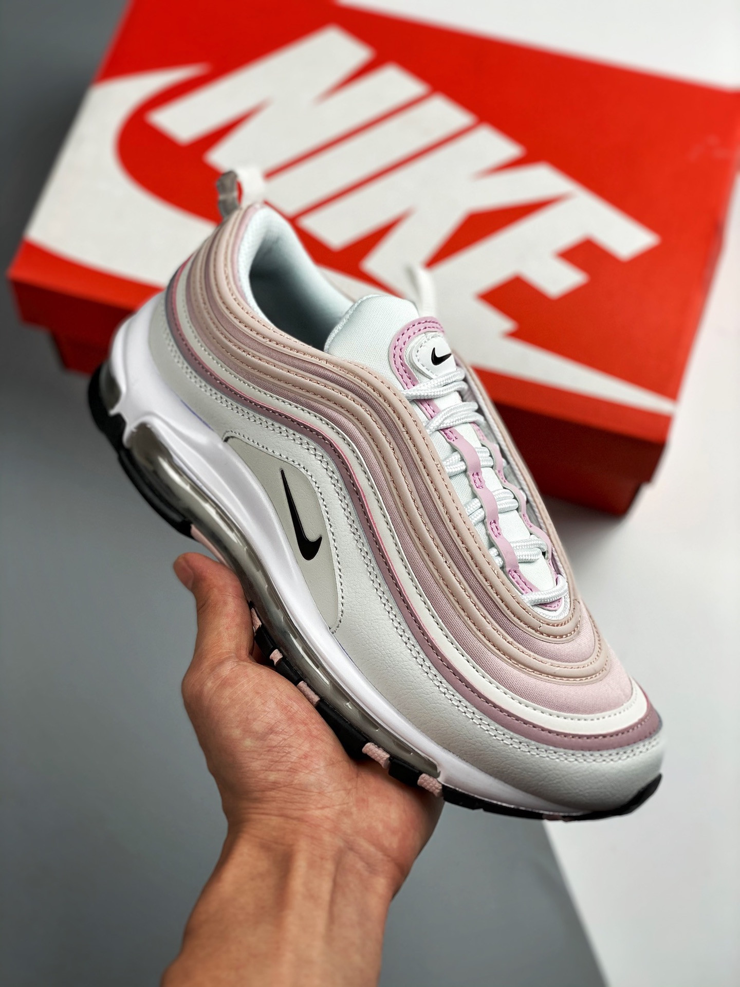 Nike Air Max 97 WMNS Pink and Cream DA9325-100 5339556