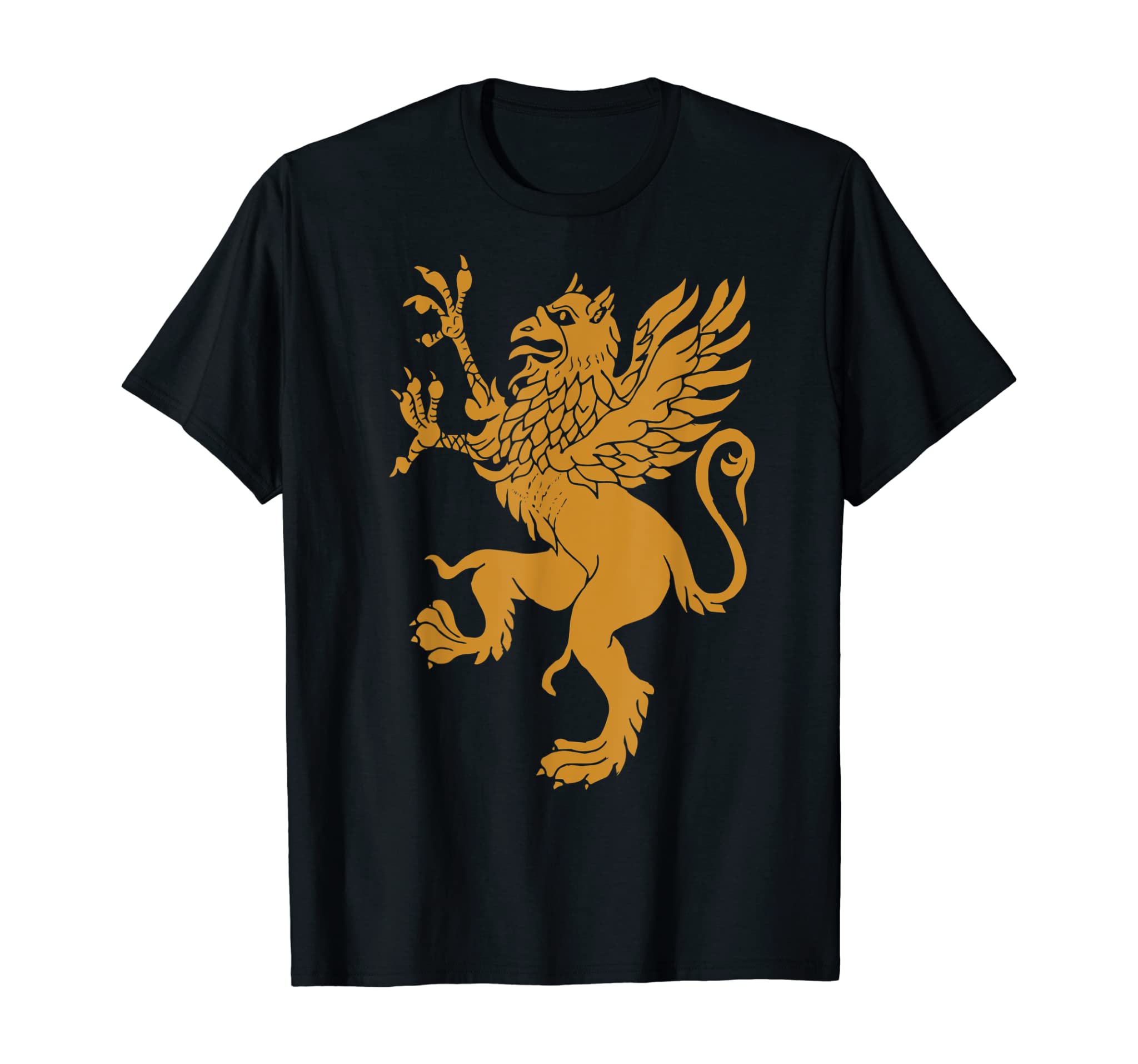 GRIFFIN SHIRT, Gold Eagle Lion Medieval Bird Welsh TShirt