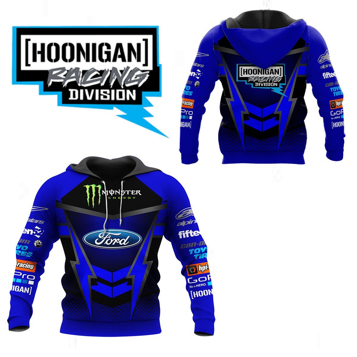 3D All Over Printed Ford Hoonigan Racing Shirt LPH - HL Shirts Ver 1 ...
