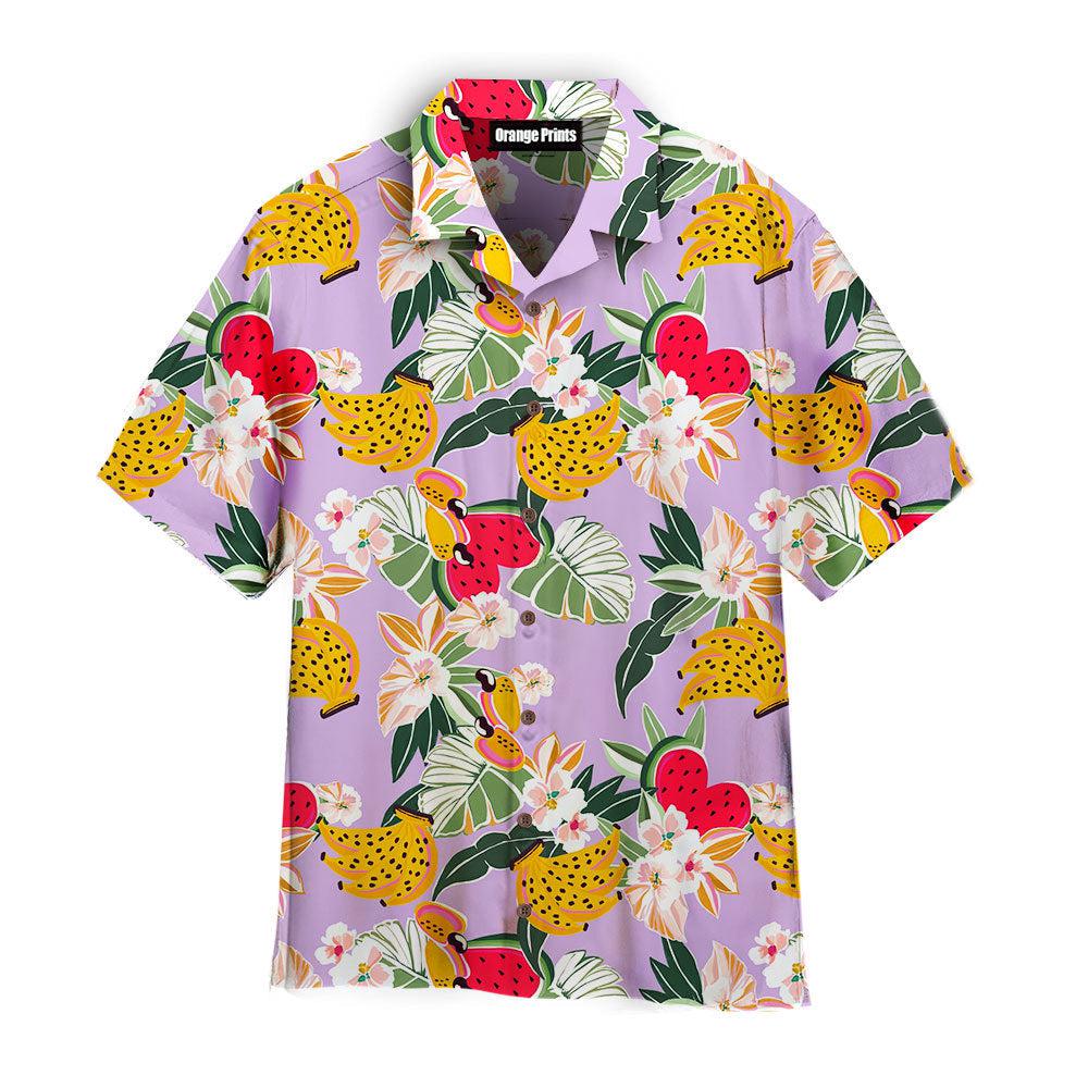 Tropical Flower Fruits Seamless Aloha Hawaii Shirts For Men Women Ha46207