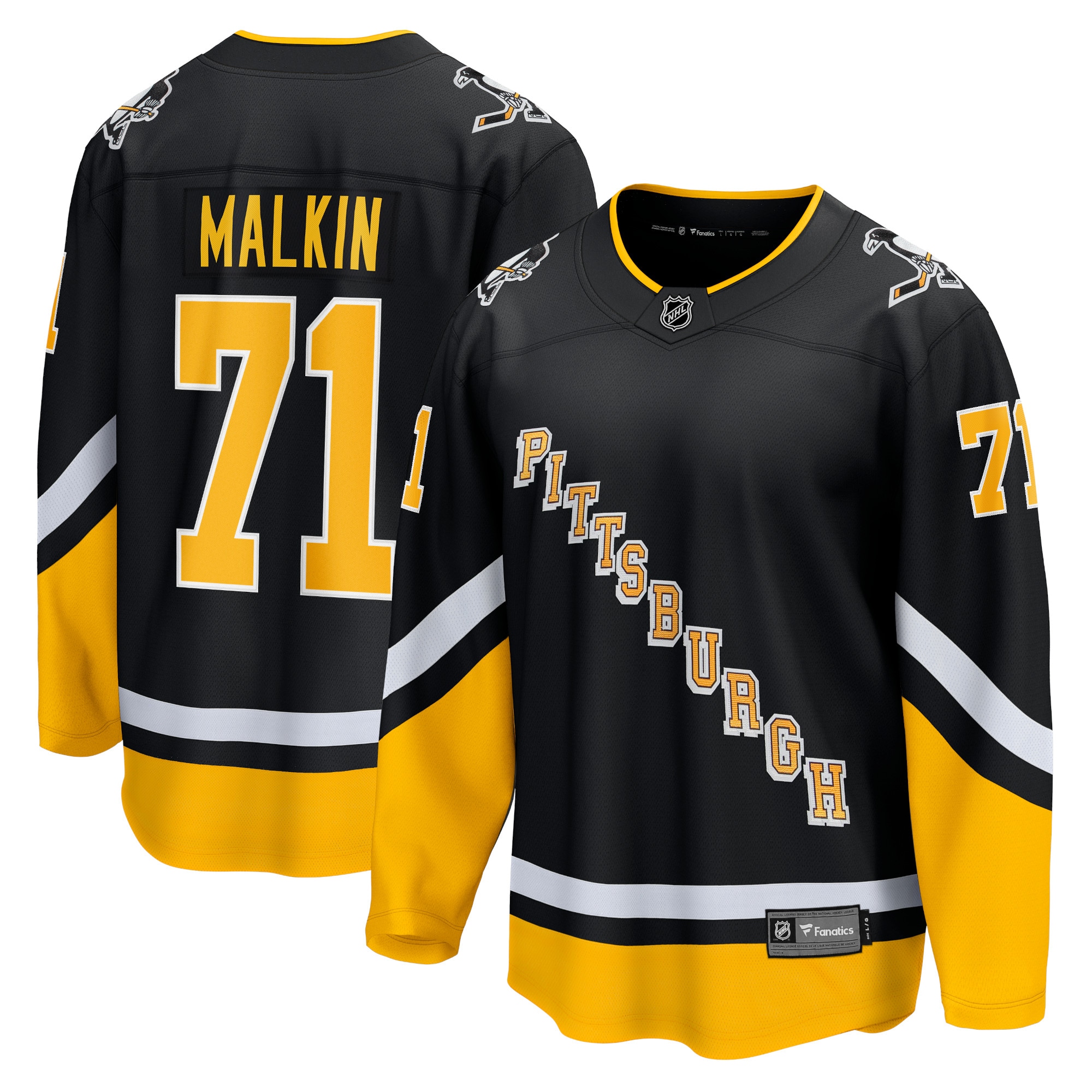 Men's Pittsburgh Penguins Evgeni Malkin Black Alternate Premier Breakaway Player Jersey