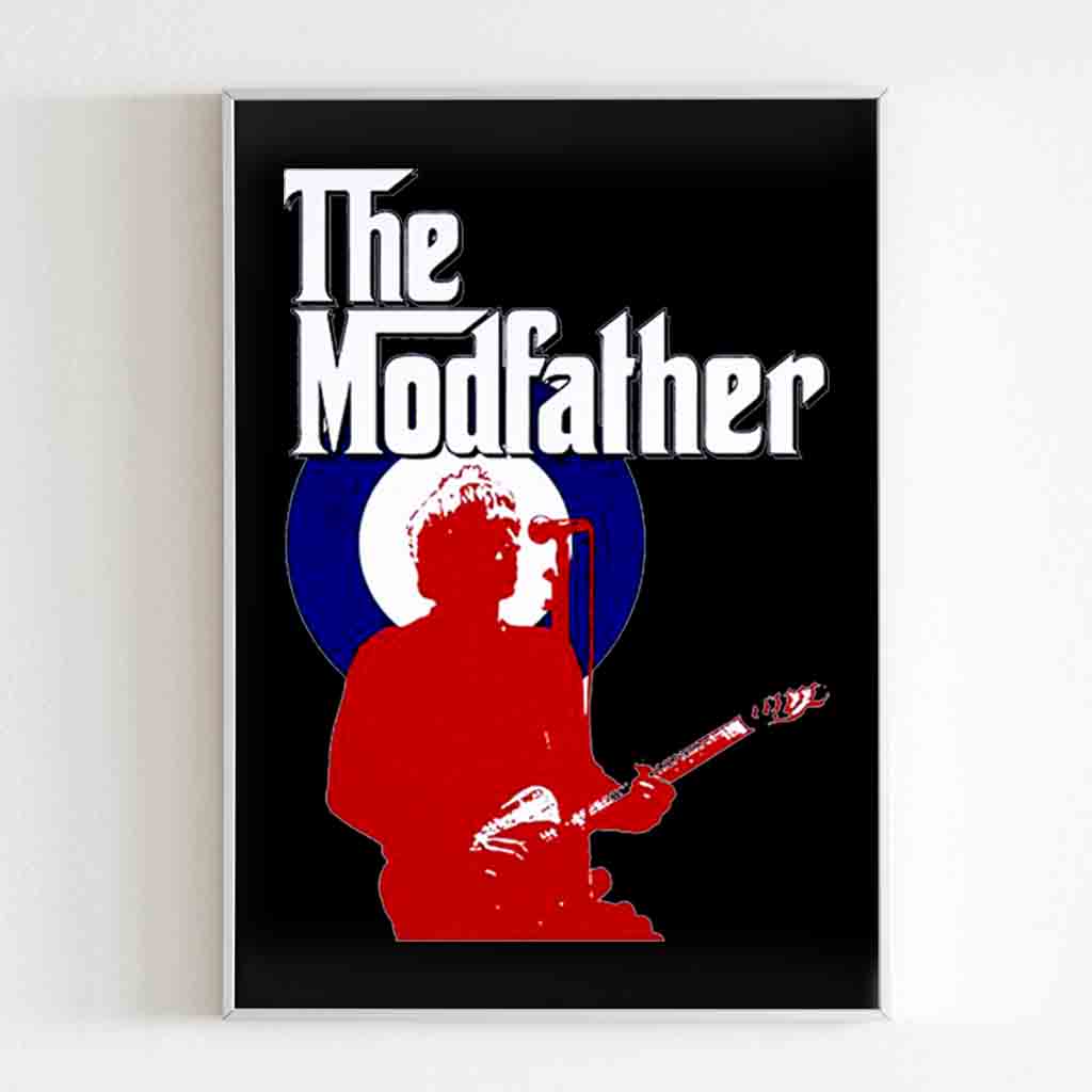 Paul Weller Tribute Modfather Vespa The Jam Style Council Matte Posters ...