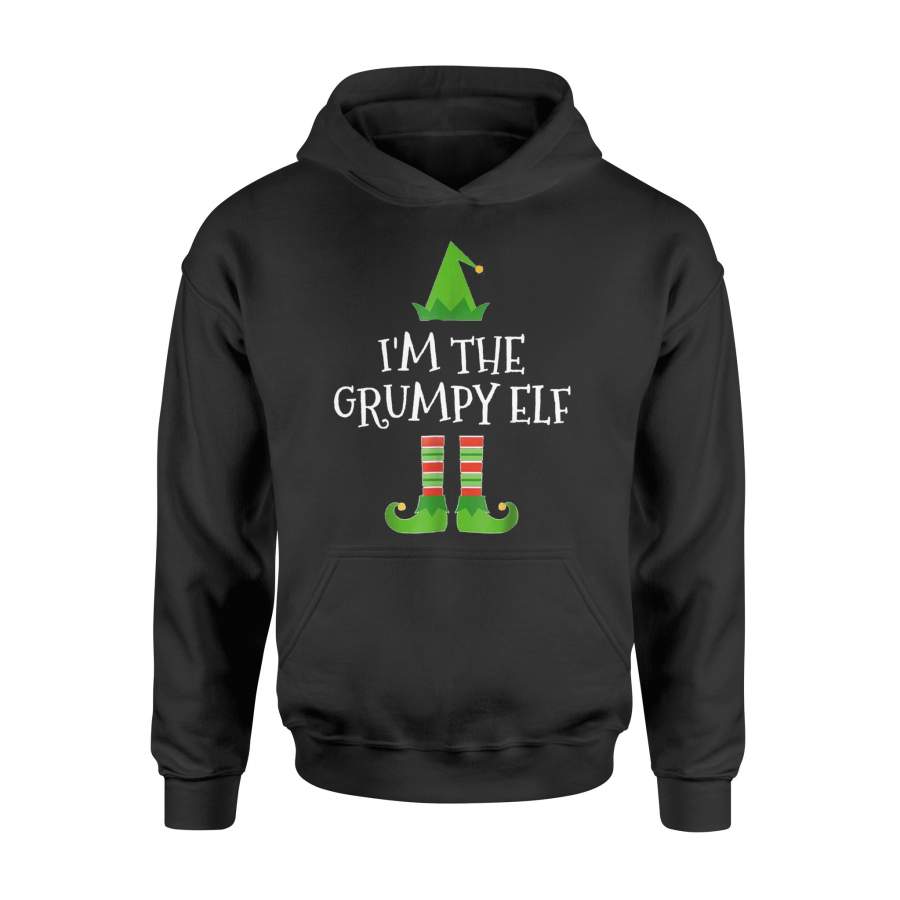 I’m The Grumpy Elf Matching Family Group Christmas T Shirt – Standard Hoodie
