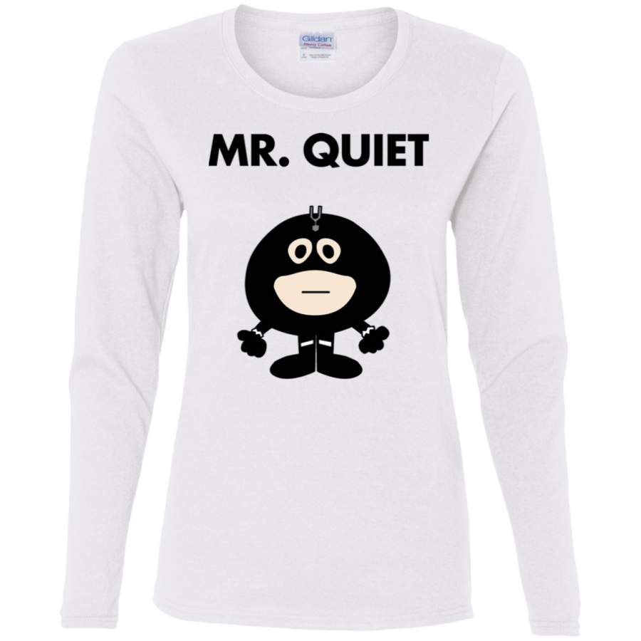 AGR Black Bolt – Mr Quiet Ladies’ Cotton LS T-Shirt