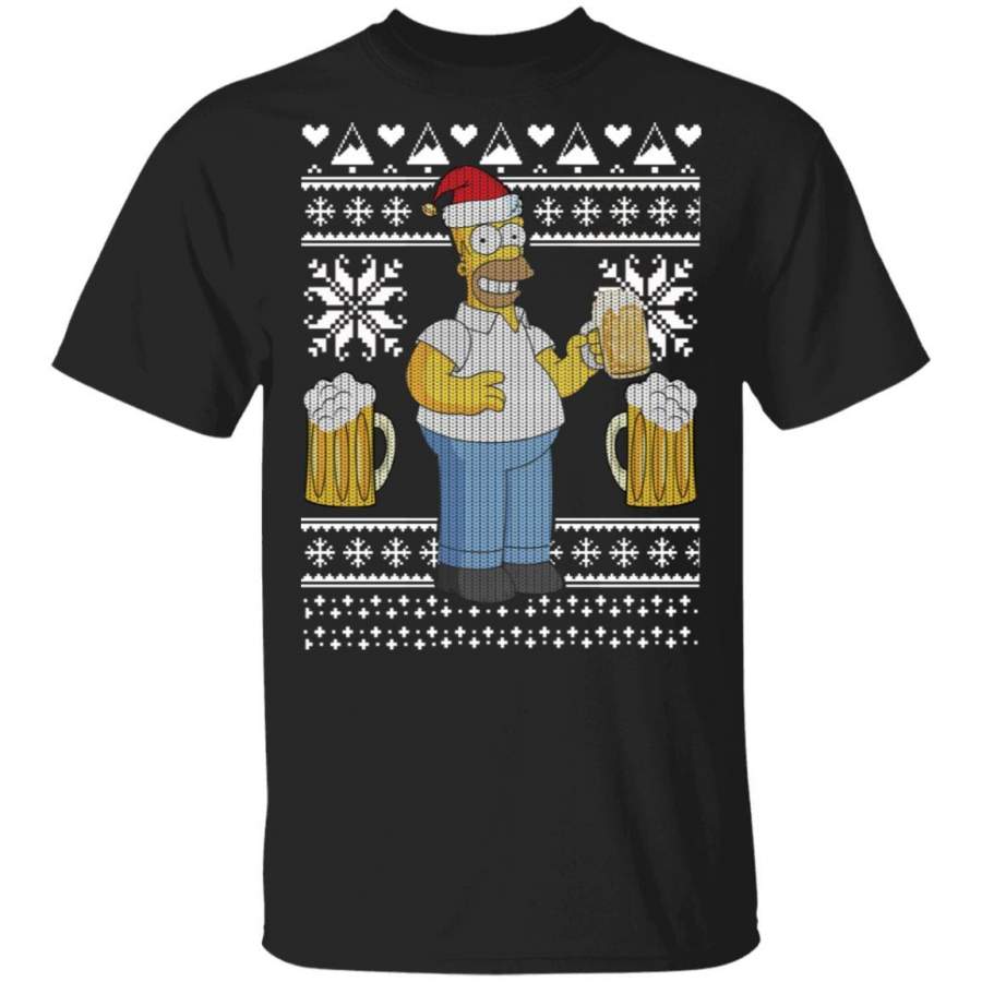 The Simpsons Beer Christmas Sweater