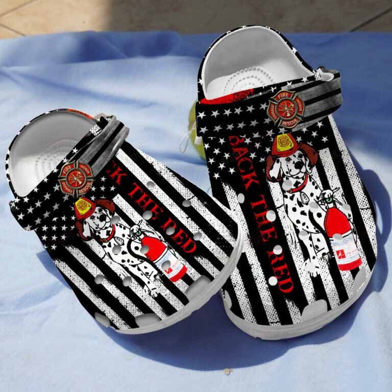 Dogs Firefighter Clogs Shoes Birthday Christmas Gifts