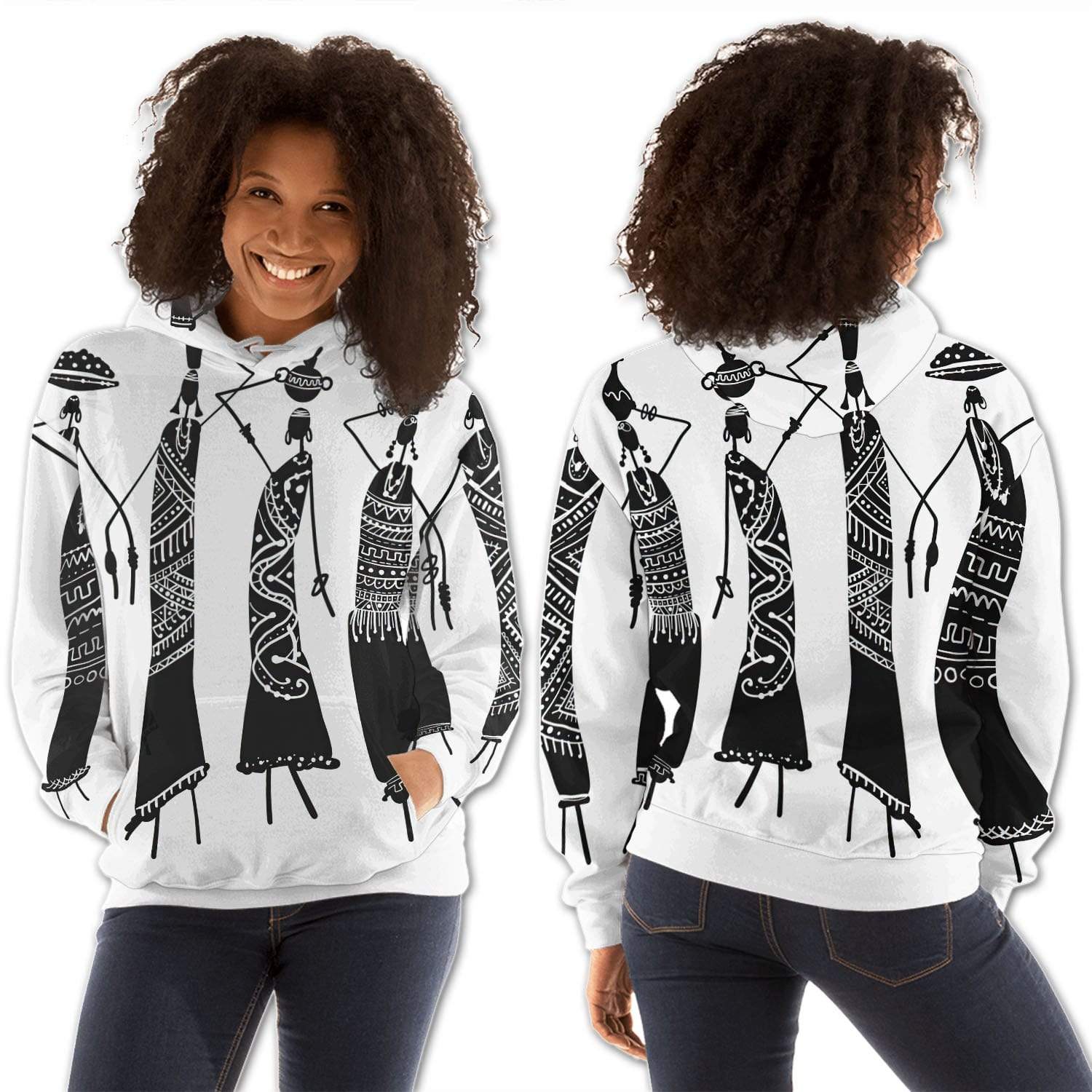 African American Hoodies Beautiful Melanin Girl Cute African American Black Art Melanin Afro Girl African American Apparel