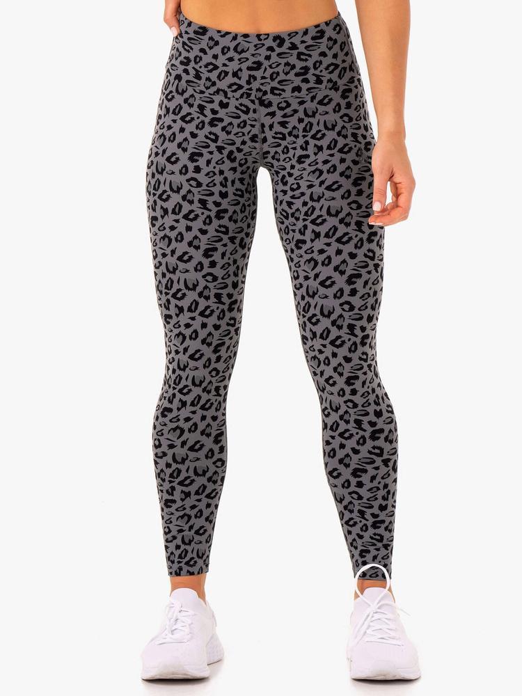 ADAPT HIGH WAISTED SCRUNCH LEGGINGS – GREY LEOPARD