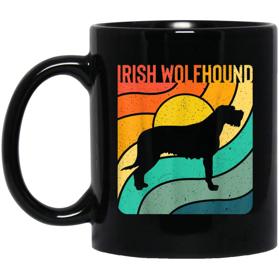 Irish Wolfhound Vintage Retro Dog Lover Mom Dad Gift Mug