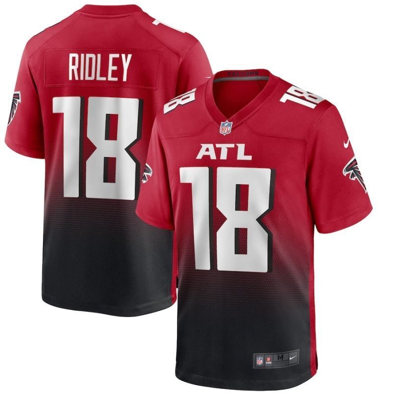 Atlanta Falcons Calvin Ridley #18 NFL 2020 Gradient Red Jersey