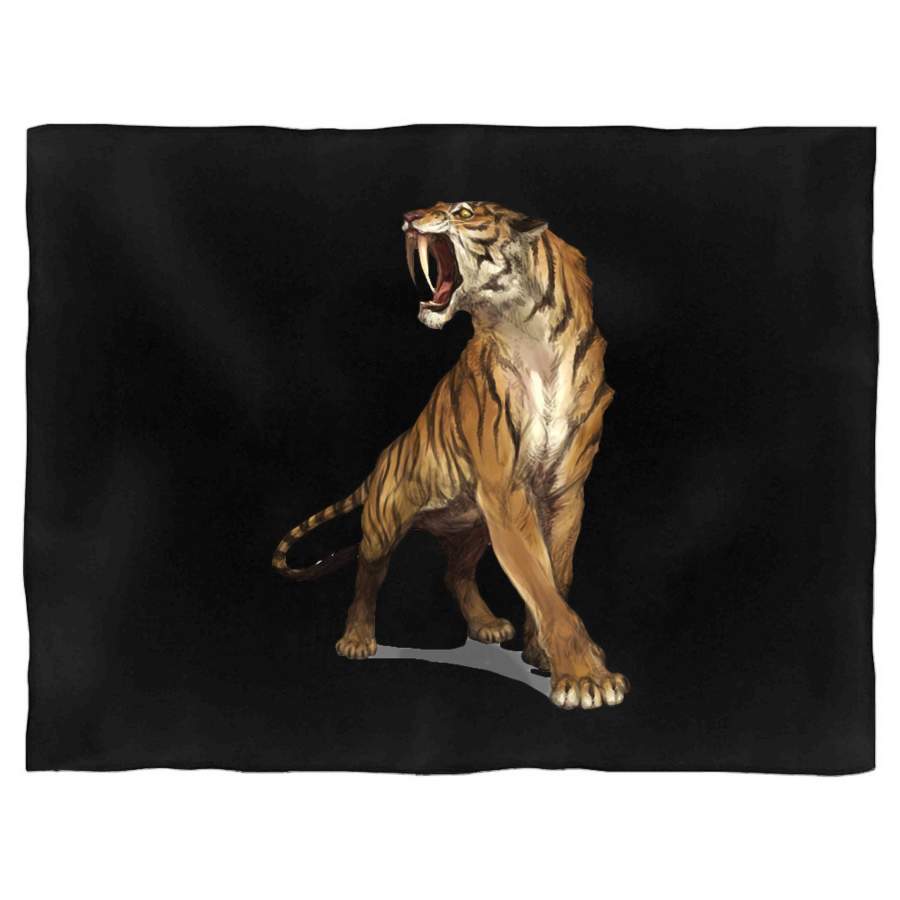 Tiger Illustration Animal Art David Colman Blanket