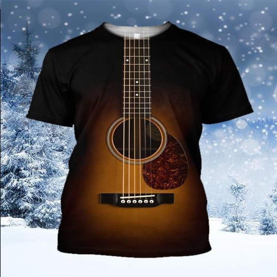 3D All Over Printed Guitar Art Shirts HG