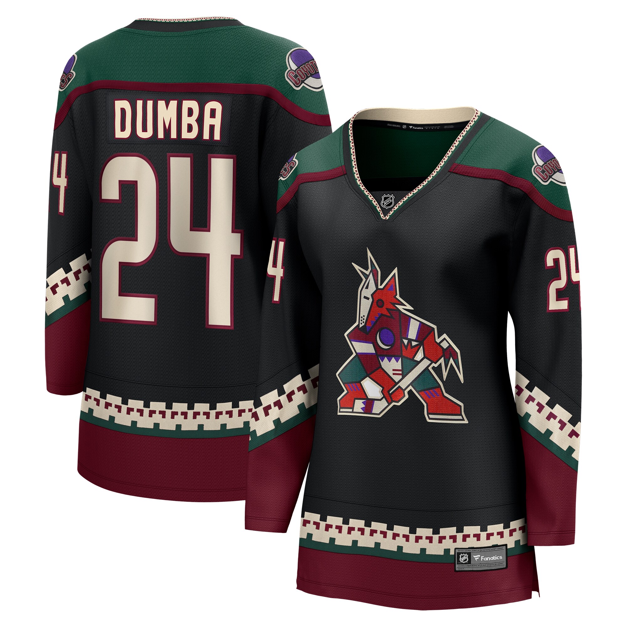 Women's Arizona Coyotes Matt Dumba Black Home Breakaway Player Jersey