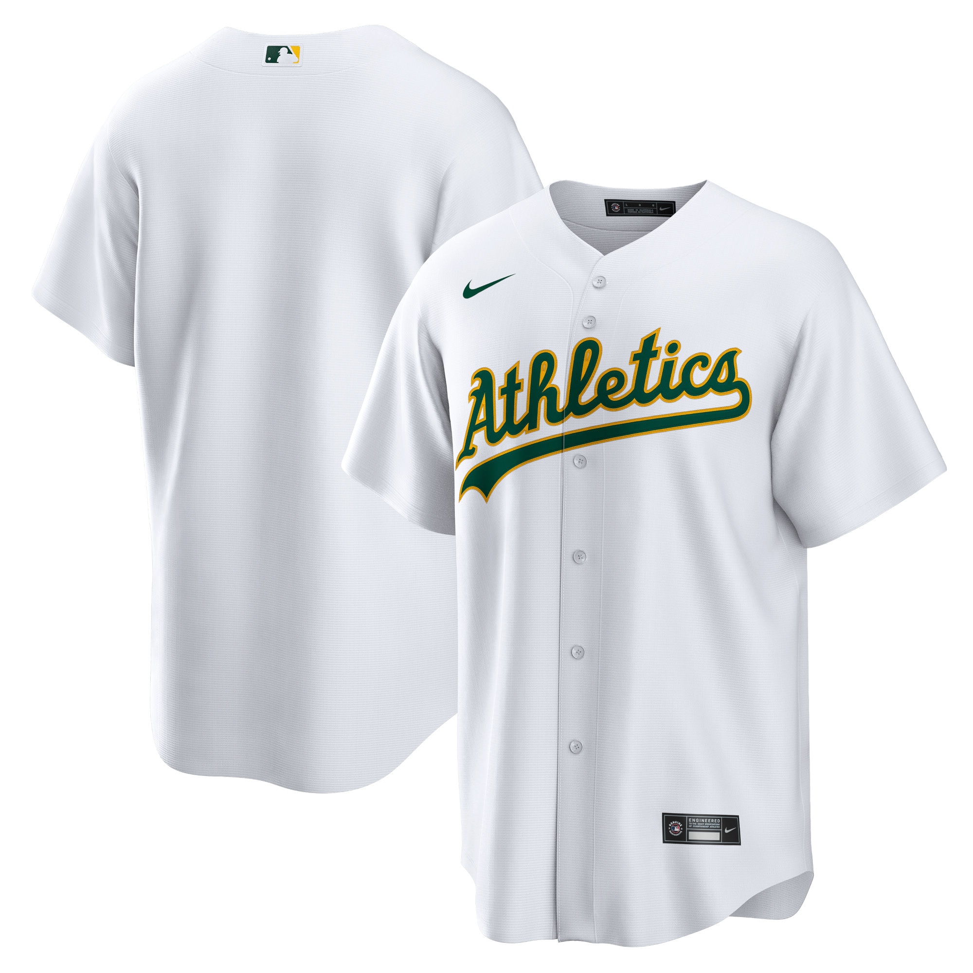 Oakland Athletics Home Blank Replica Jersey – White