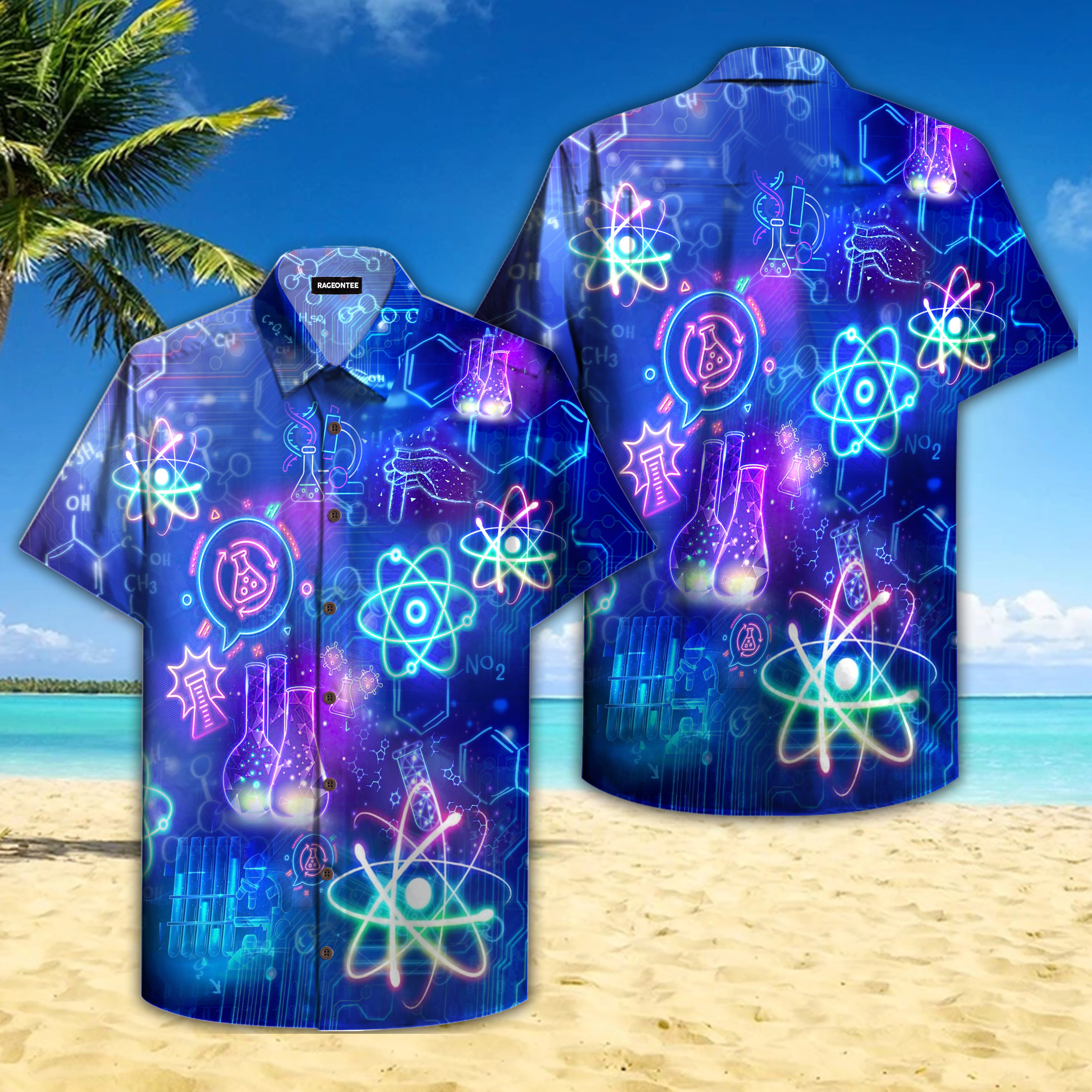 Think Like A Proton Chemistry Hawaii Shirt Unisex Adult Ha60868