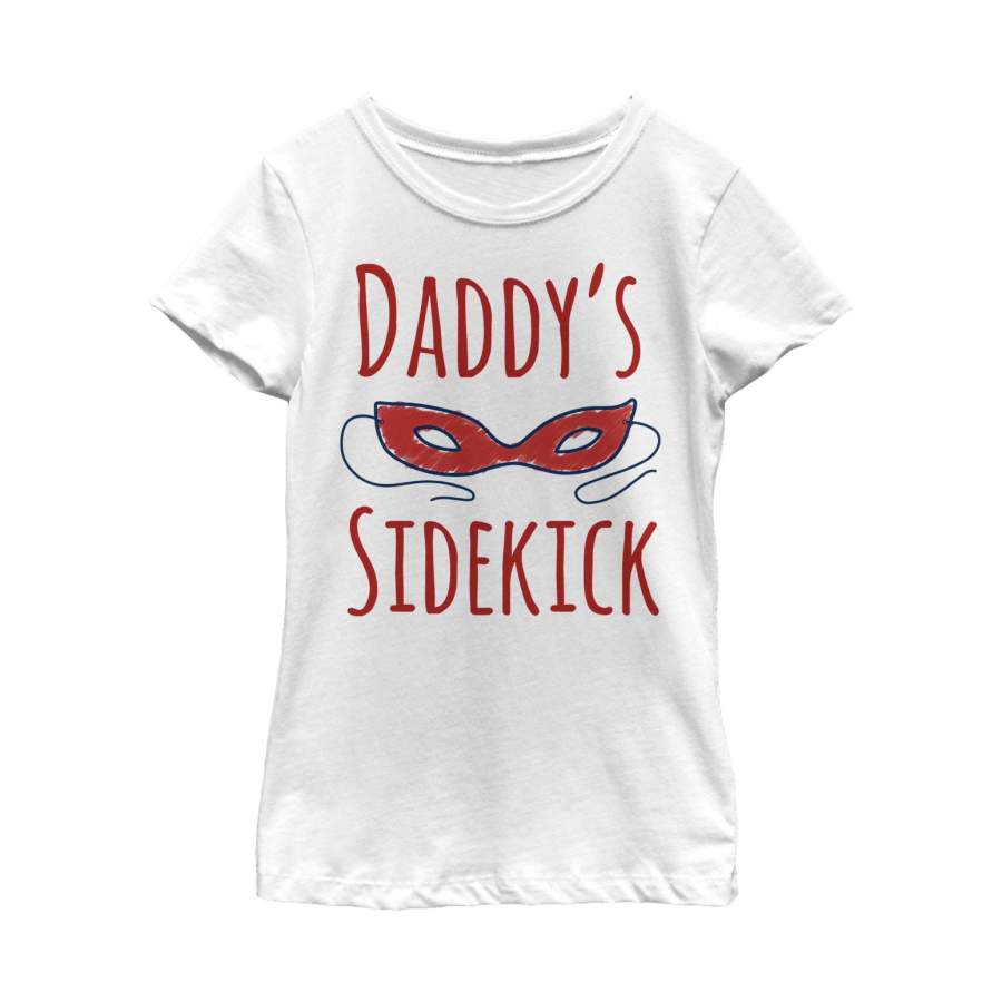 Lost Gods Girl’s Father’s Day Daddy’s Sidekick  T Shirt