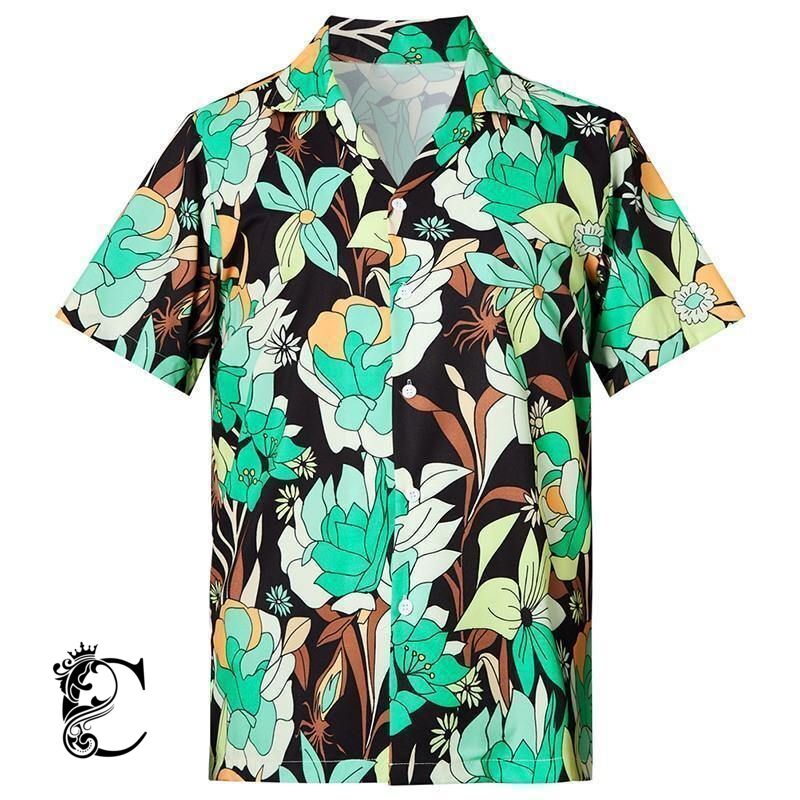 Beach Shirt Find Mens Hawaiian Shirts Flowers- Chillicothemall