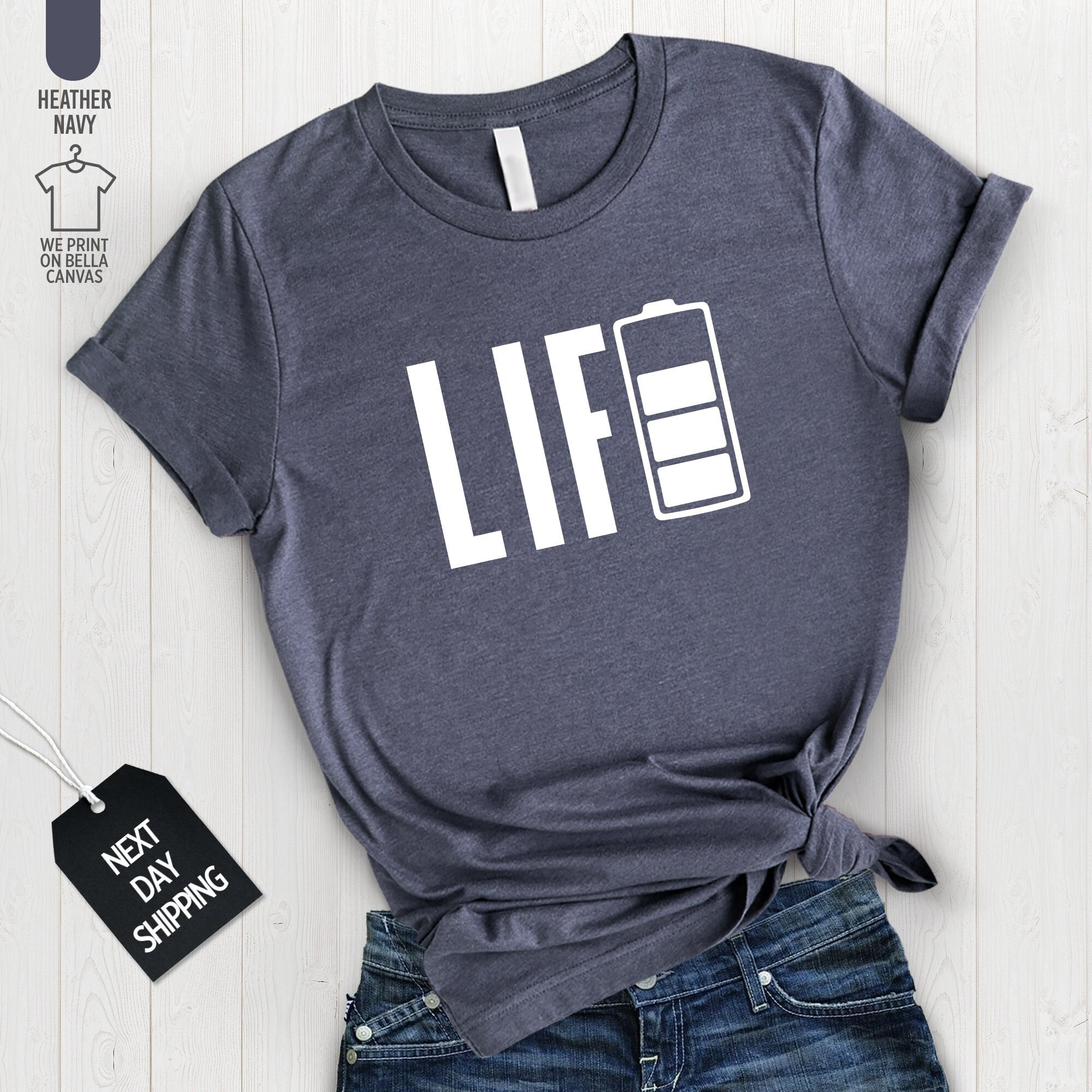 Battery Life Shirt, Stress out Shirt, Motivational Shirt, Battery Shirt, Funny Tee, Graphic Tee, A1022