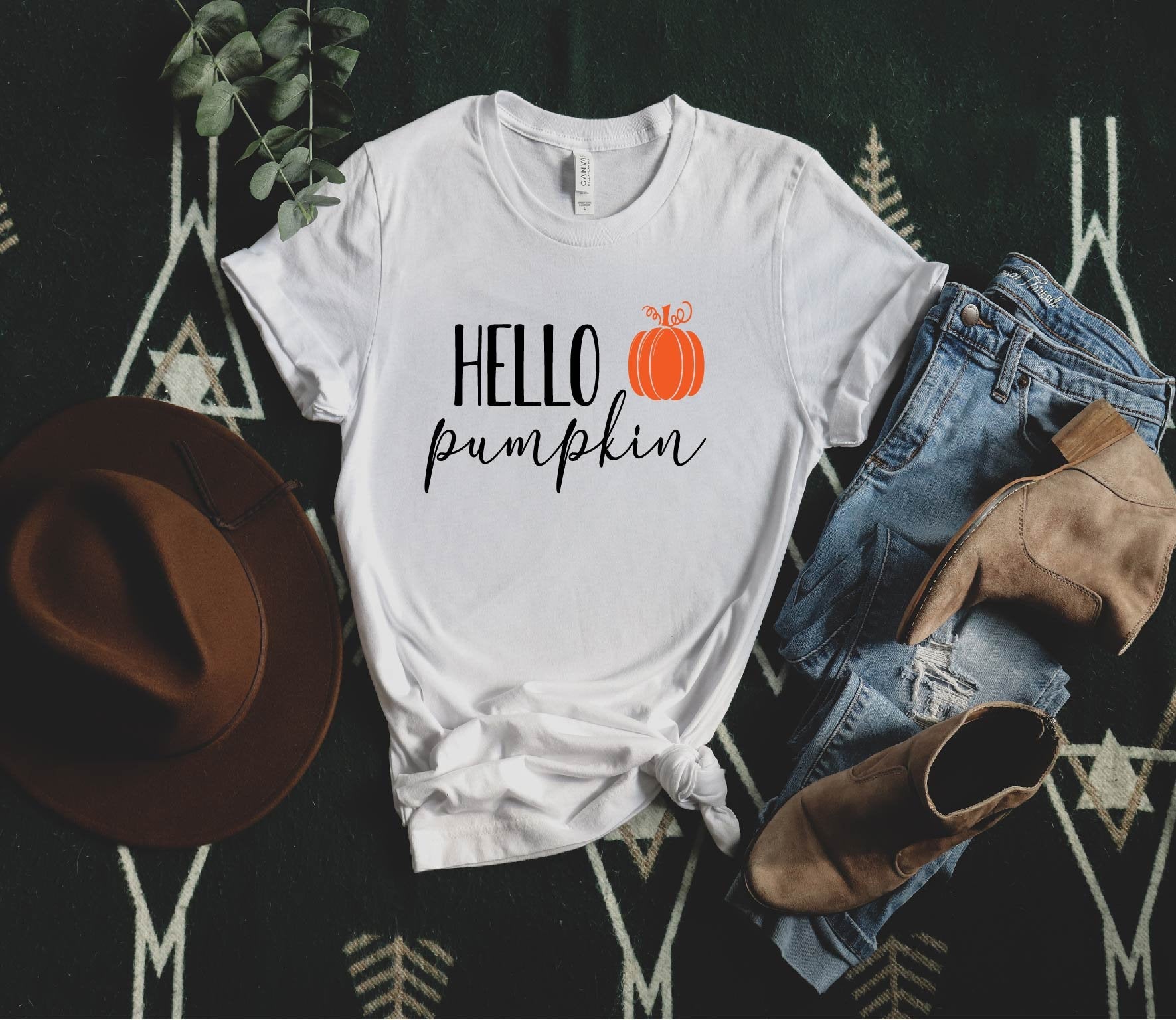 Hello Pumpkin Halloween Shirt,Funny Halloween Shirt,Halloween Gift,Pumpkin Shirt, Halloween,Thanksgiving,Family Shirt, Family Gift Santacruzshirt Fashion