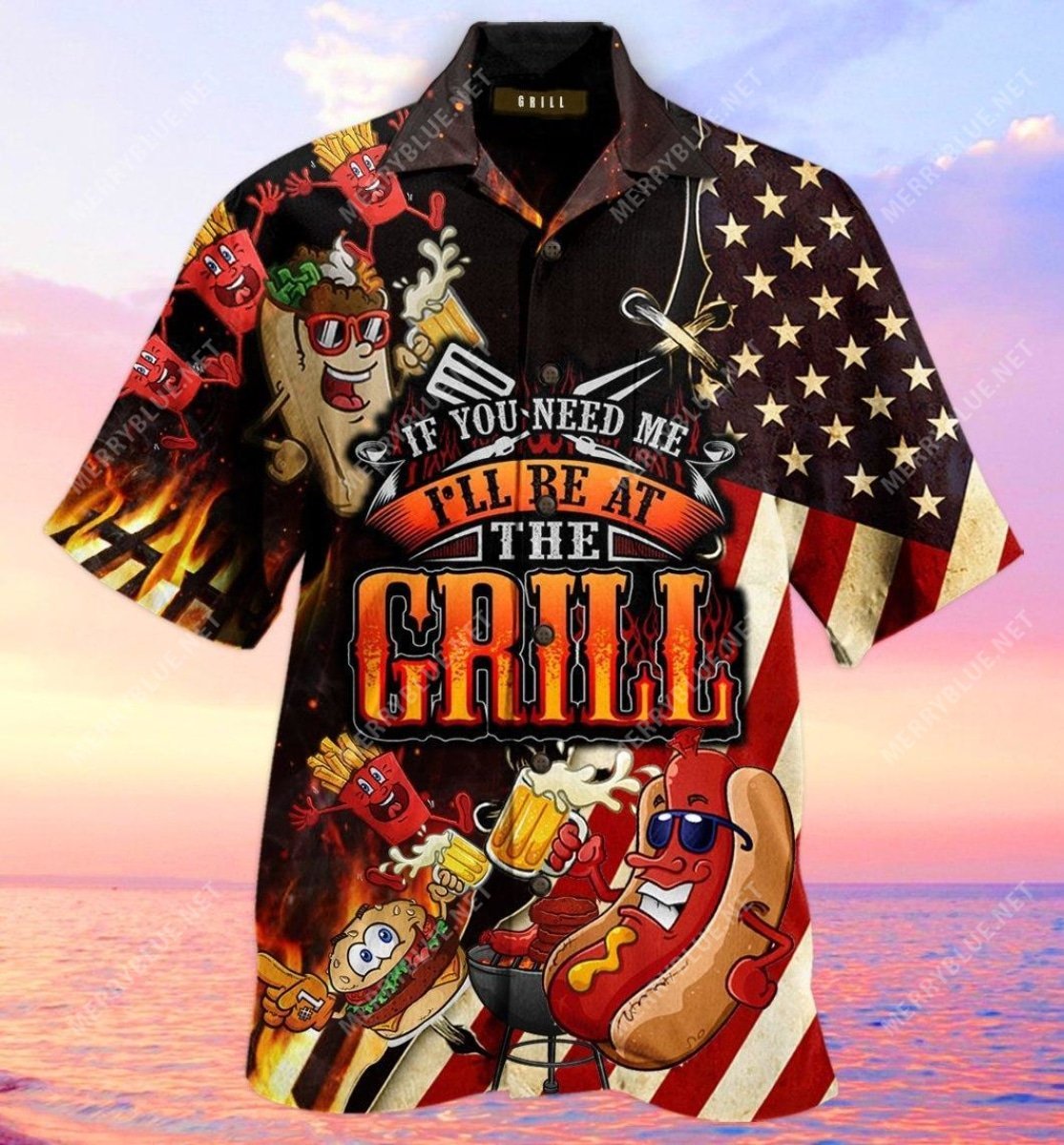 Barbecue I Will Be At The Grill Unisex Hawaii Shirt Ha10861