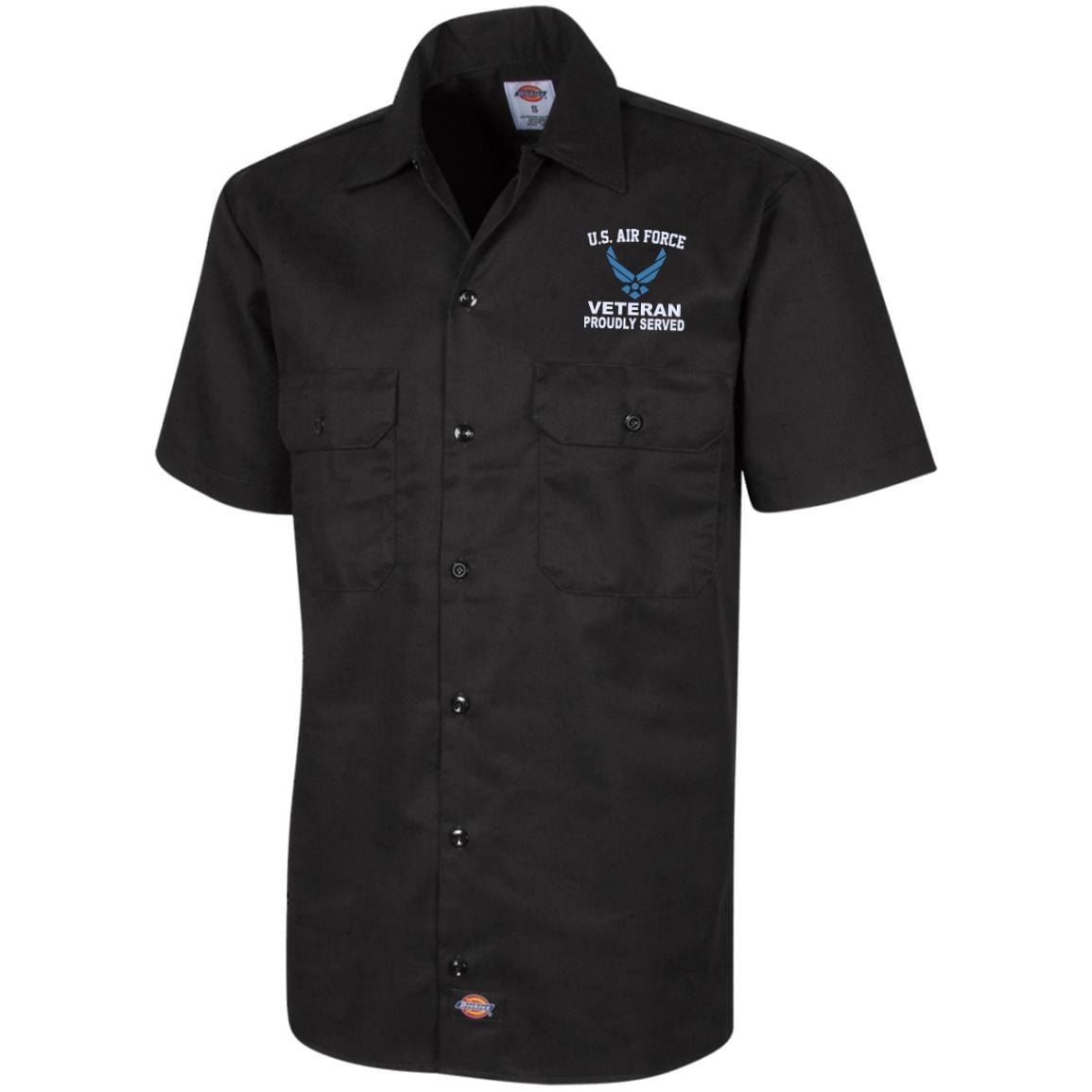 US Air Force Logo Veteran Printed Dress Shirt – Workshirt – Chingontees