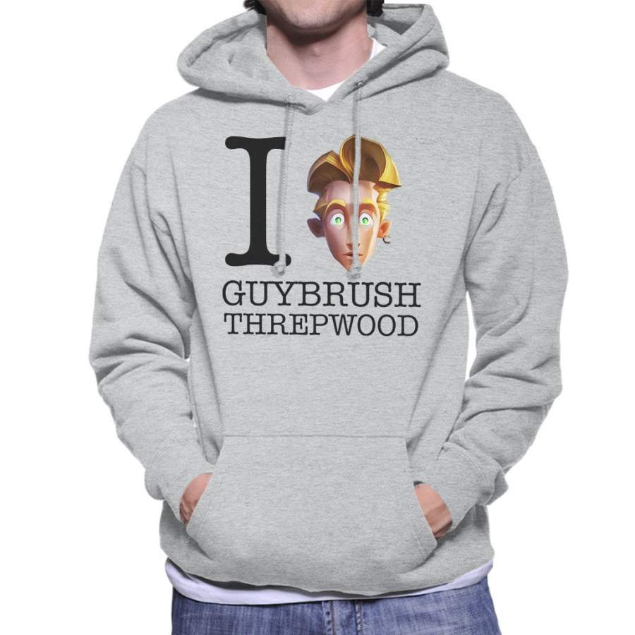 Monkey Island I Love Guy Threepwood Men’s Hooded Sweatshirt