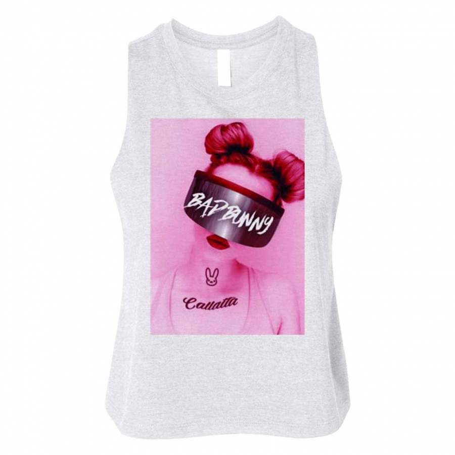 Bad Bunny Callaita Reggaeton Regueton Woman Crop Tanktop