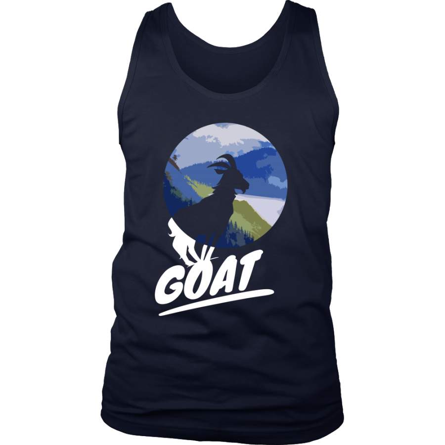 Vintage Style Goat Farm Animal Silhouette Tank