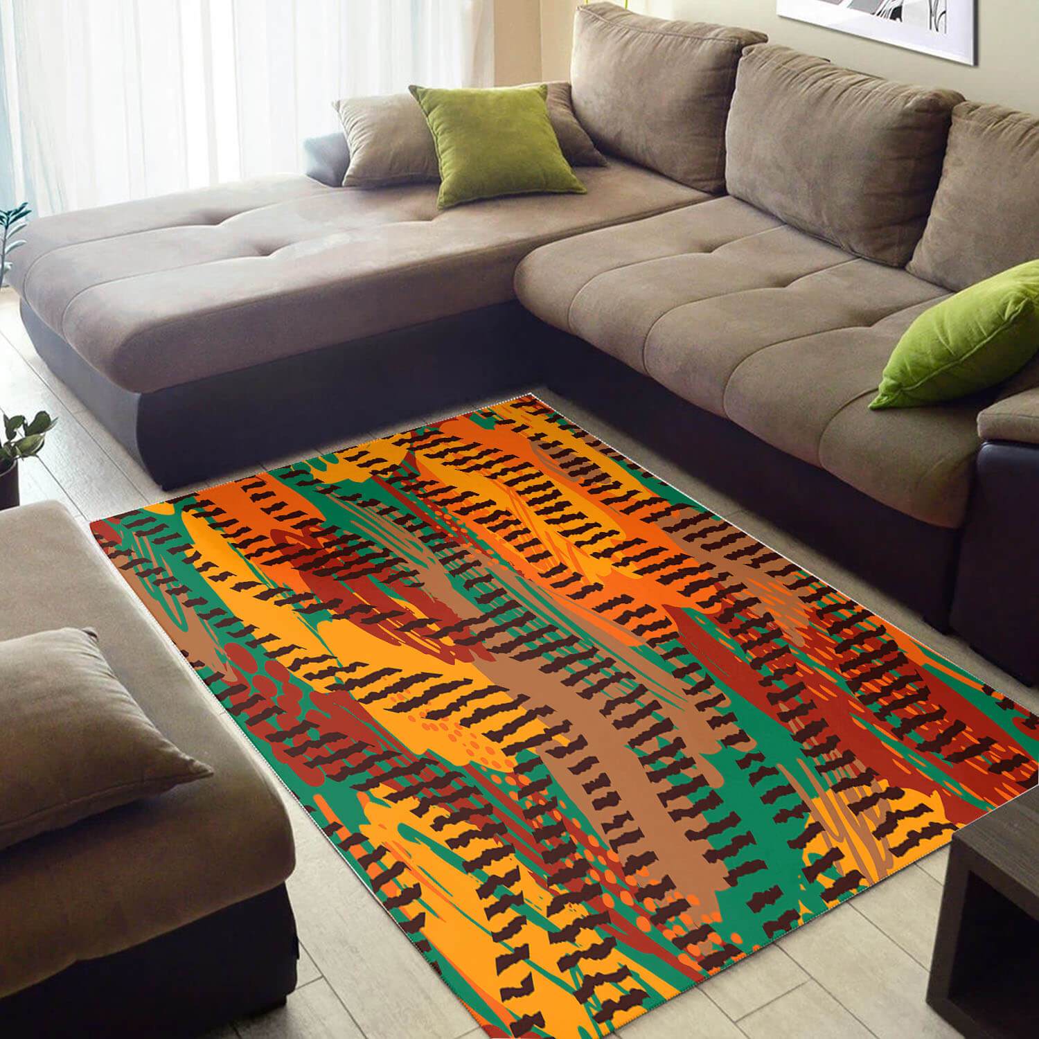 Modern African Style Rugs Cool African Style Afrocentric Pattern Art African Large Carpet African Inspired Living Room WBG3354