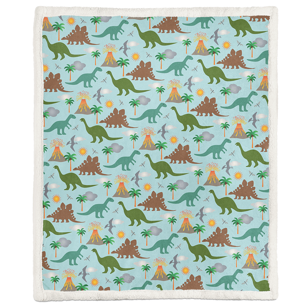 Casespring COLORFUL DINOSAURS Custom Soft Blanket