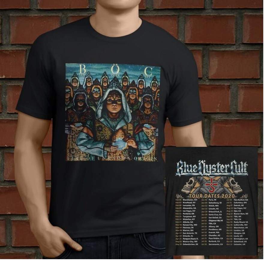 Blue Oyster Cult Rock Band Legend Mens Black 2020 Tour T Shirt Love