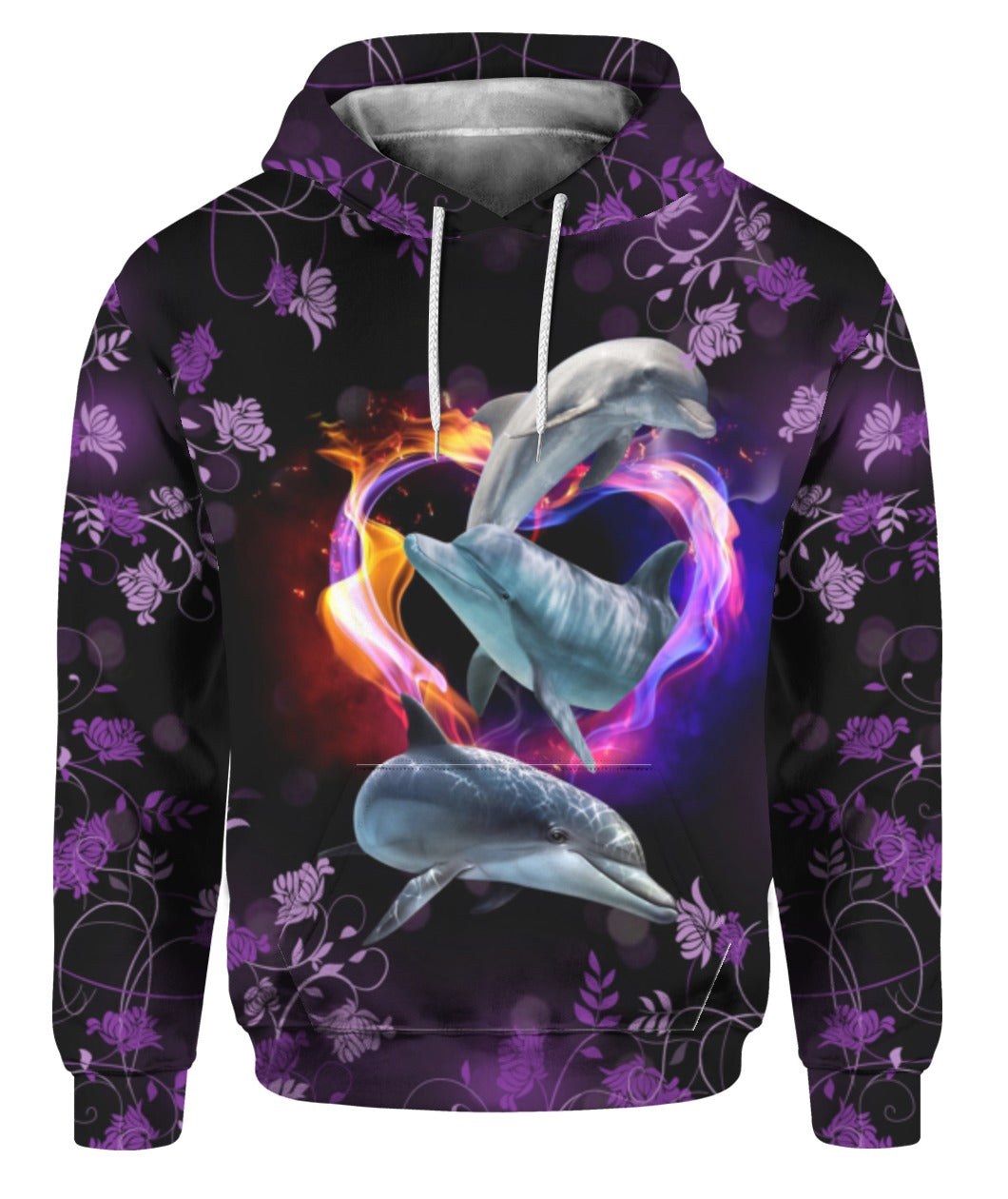 Oragontee Dolphin 3D All Over Print | Hoodie | Unisex | Full Size | Adult | Colorful | Ht4050