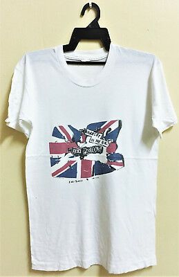 Vintage Jamie Reid Sex Pistols Punk Rock T-shirt Tour Concert Seditionaries 3375