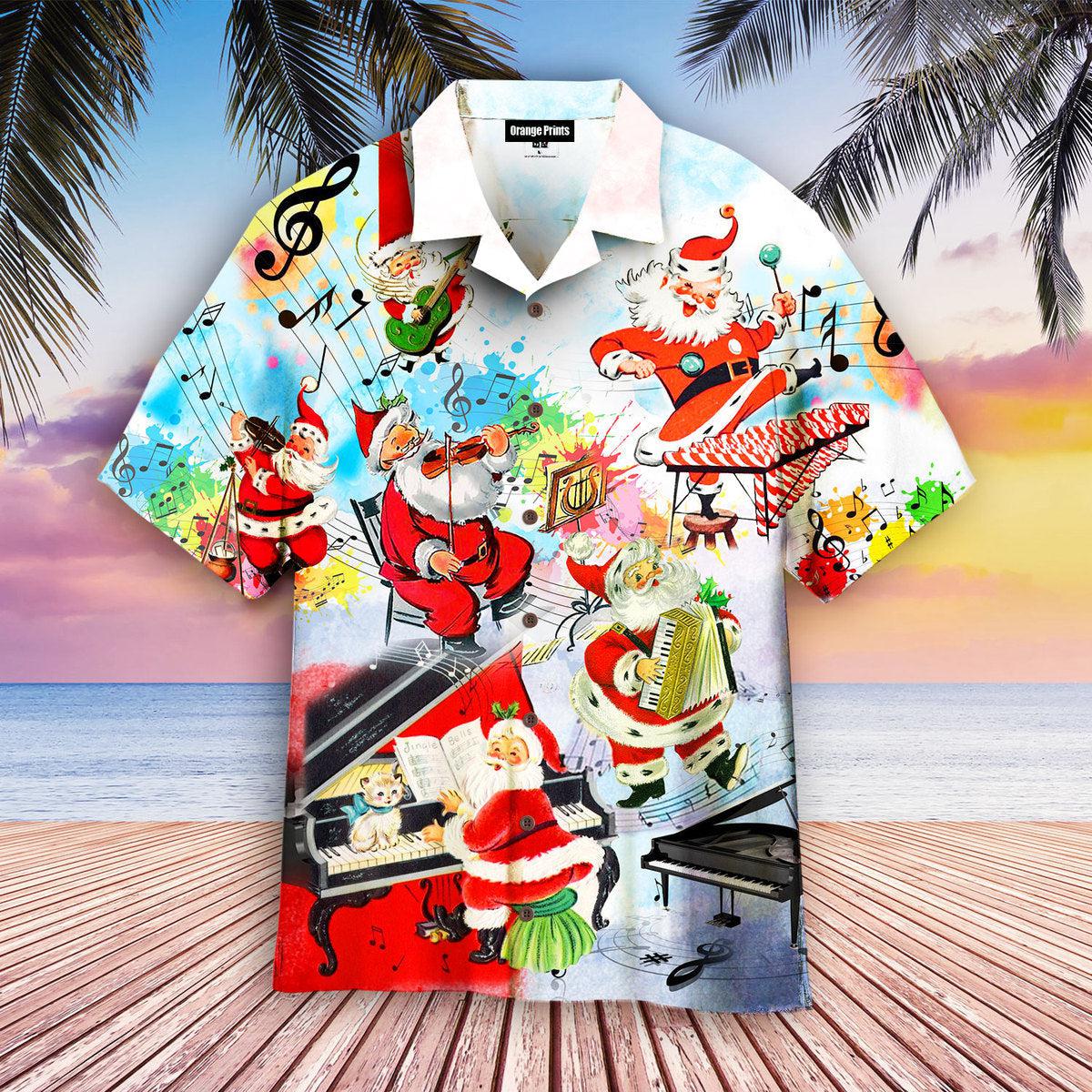 Party Music On Christmas Hawaii Shirt For Men And Women Ha90140