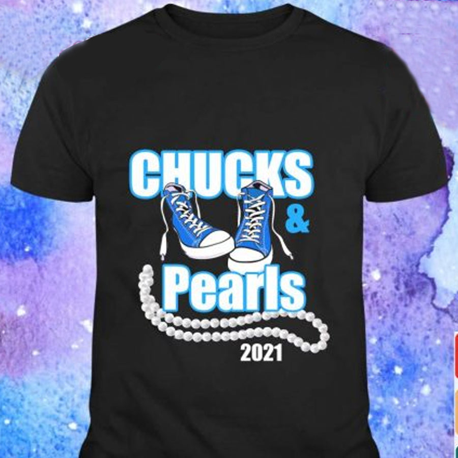 Chucks And Pearls 2021 Funny T-Shirt