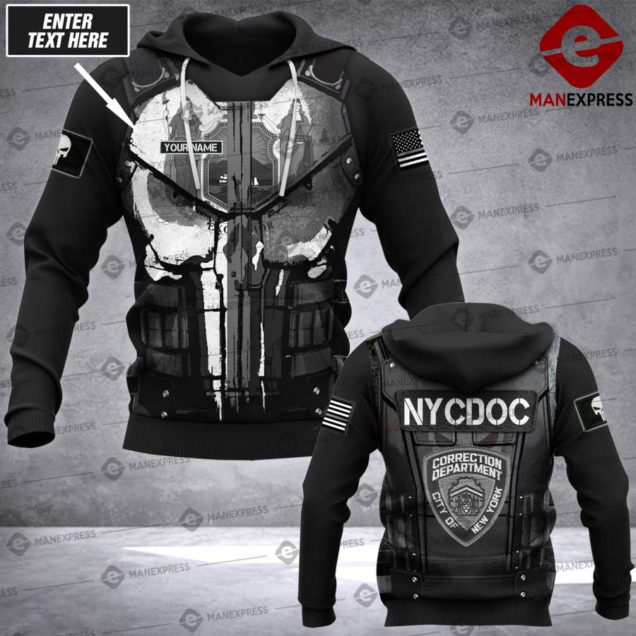 Customized Armor1 NYCDOC – New York City Department of Correction 3D HOODIE Correctional Officer LMT