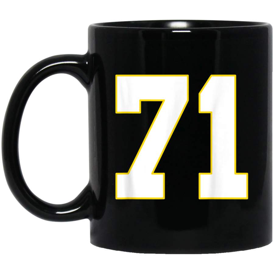 Number Seventy Five 71 Mug  Kansas City Football Mug