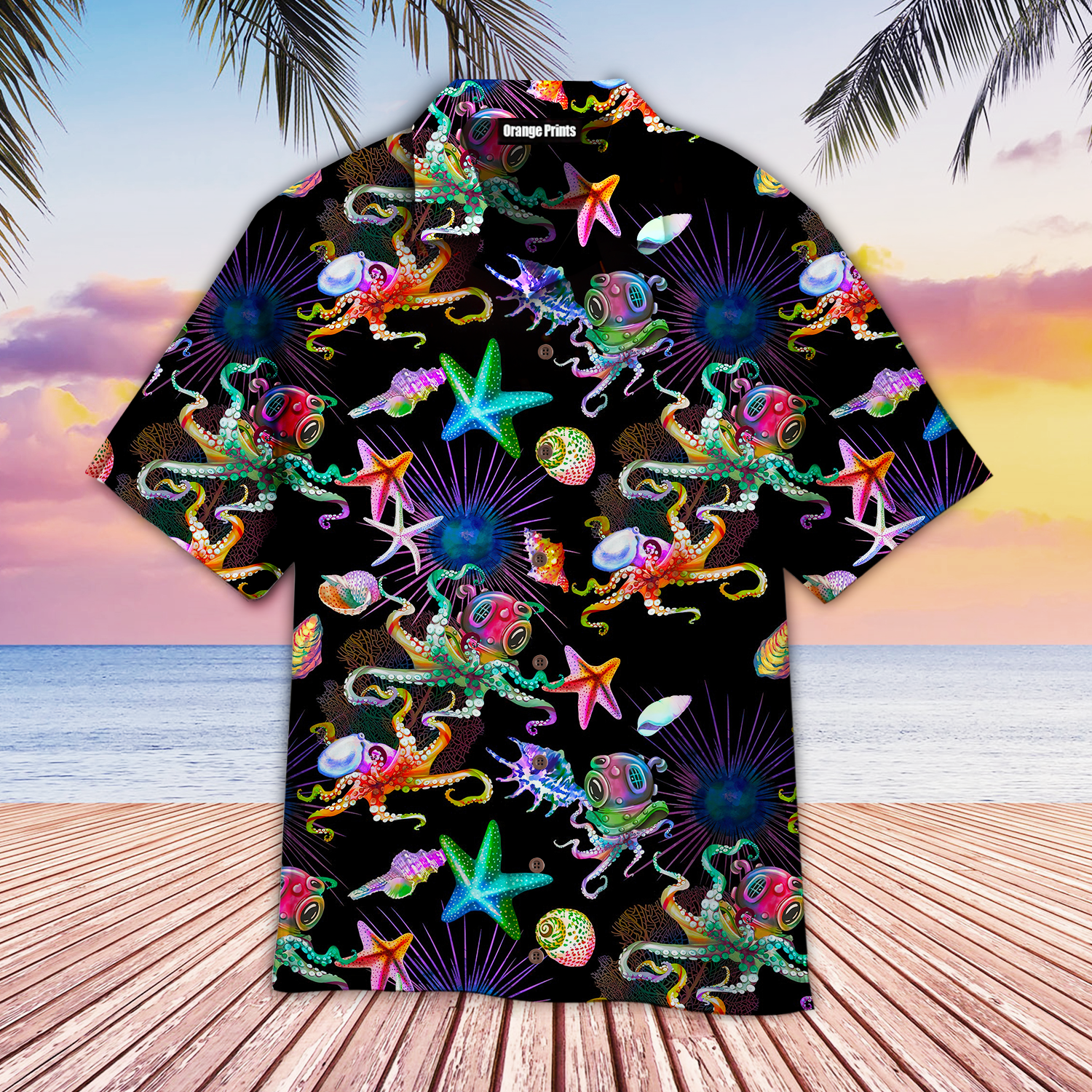 Scuba Diving Octopus Undersea Aloha Hawaii Shirts For Men Women Ha20724