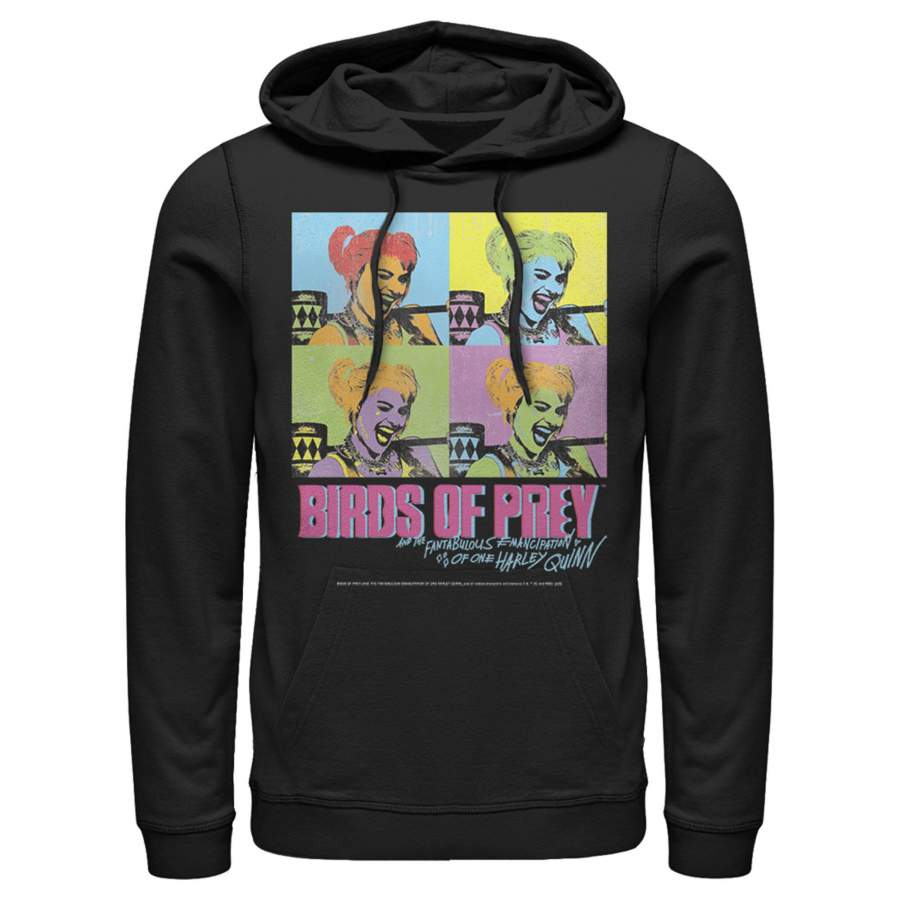 Birds of Prey Men’s Harley Quinn Pop Art  Lightweight Hoodie