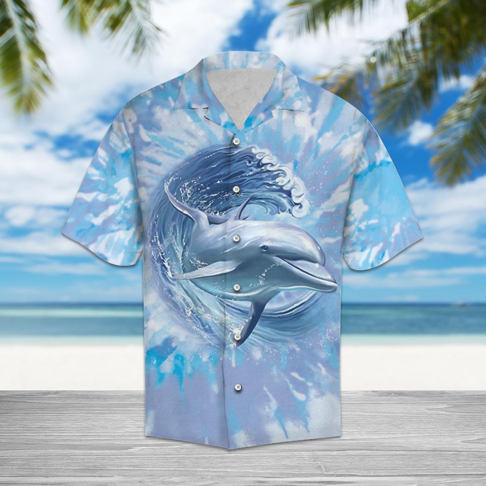 Dolphin Tie Dye – Hawaiian Shirt