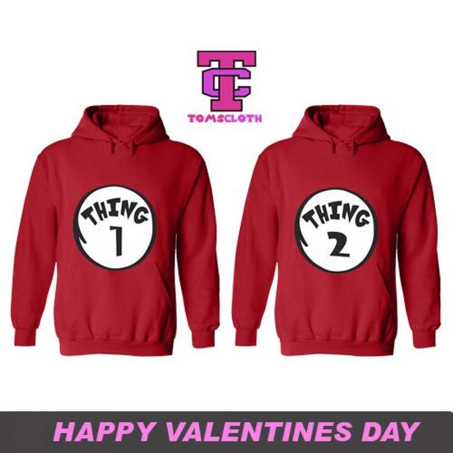 Thing 1 Thing 2 Couple Hoodie