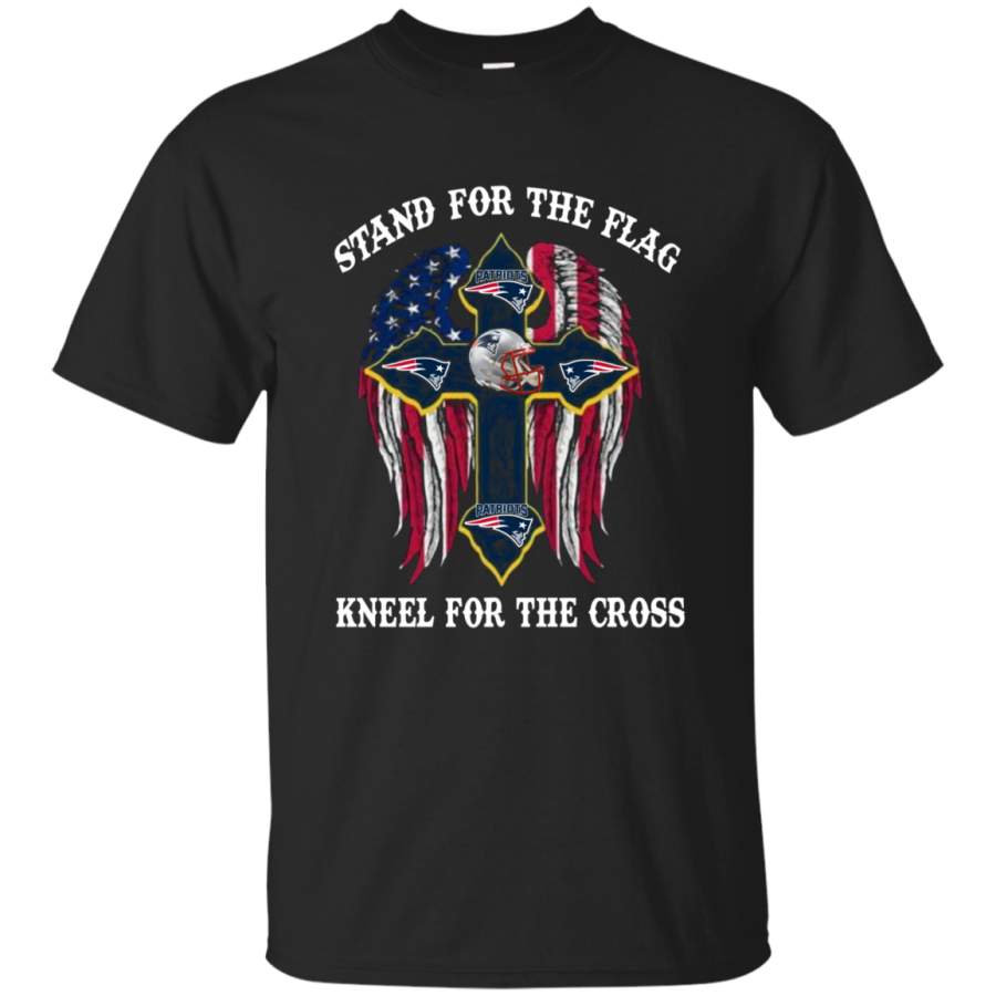 AGR New England Patriots – Stand For the Flag, Kneel for the Cross t shirt Cotton T Shirt