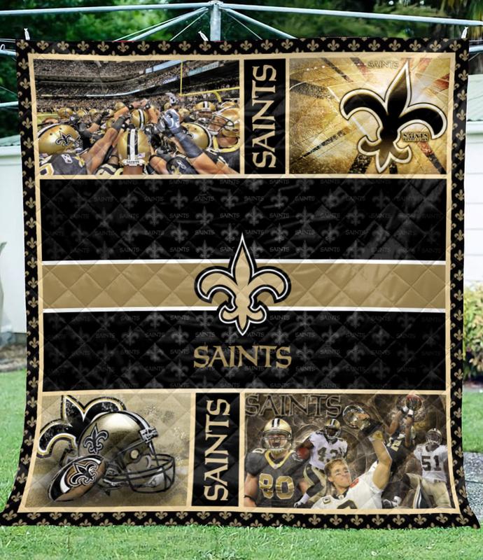 New Orleans Saints Quilt Blanket Best Gift For Fans T387-Hao1