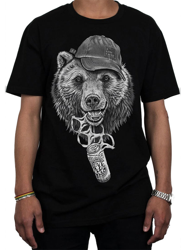 Men’S Bear O’Clock Tee By A Lost Cause – Neoutee