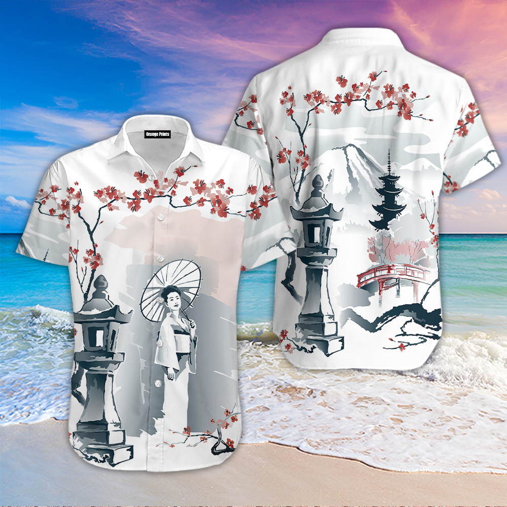 Japanese Sakura Cherry Blossom Aloha Hawaii Shirts For Men Women Ha99464